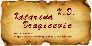 Katarina Dragičević vizit kartica